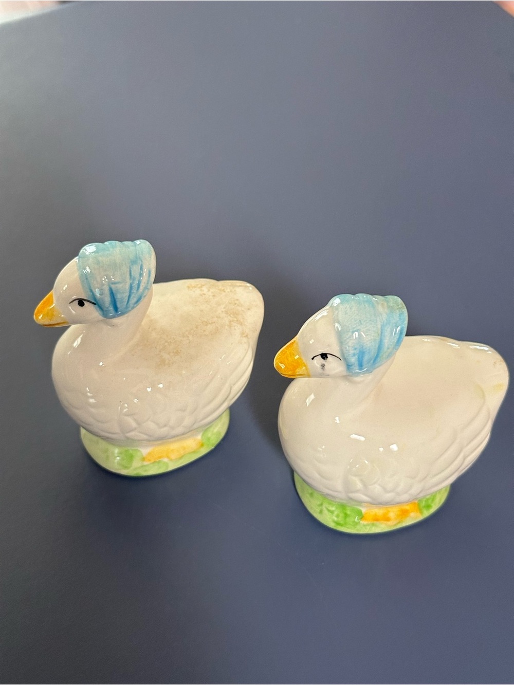 vintage ceramic or porcelain salt and pepper shakers